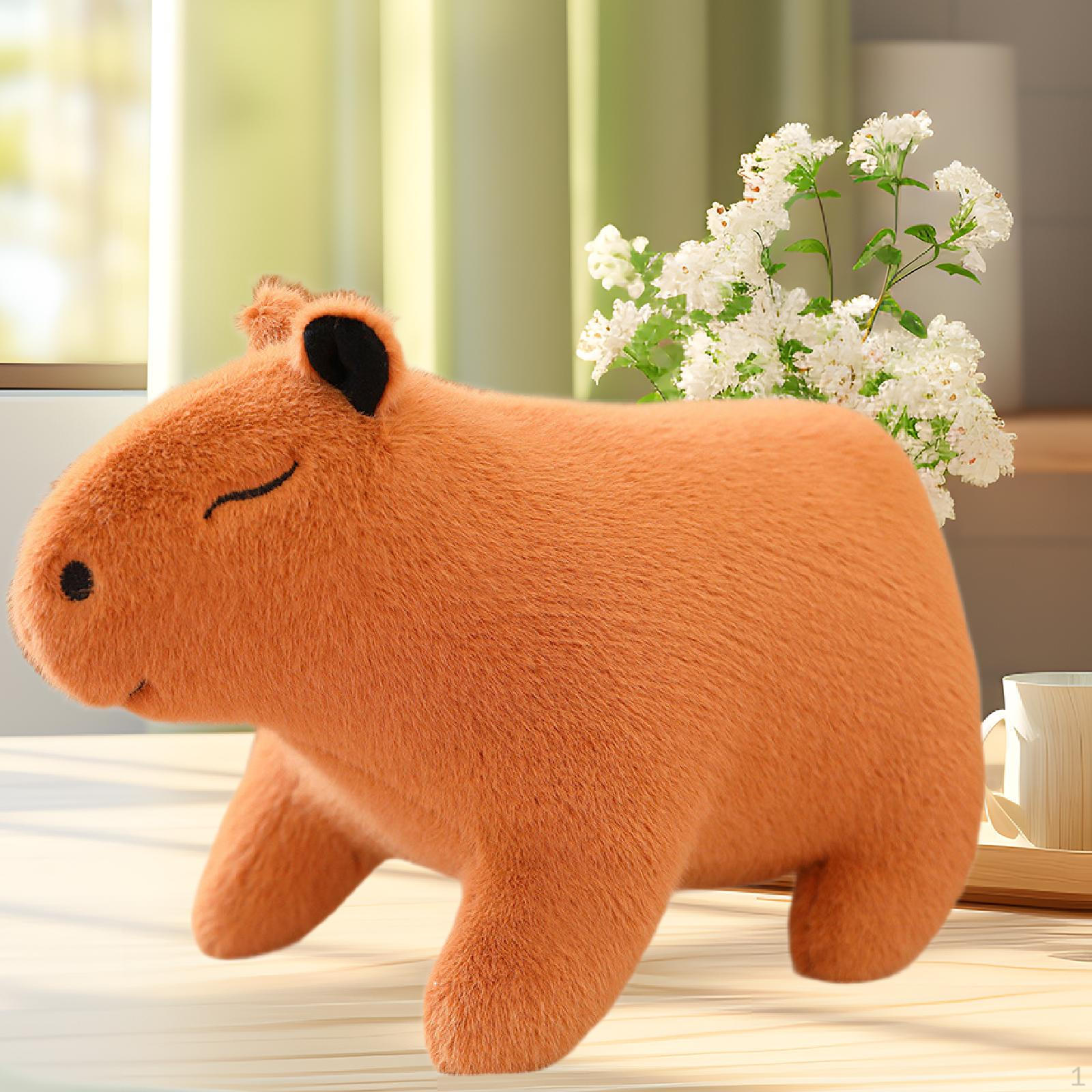 

Мультяшная плюшевая фигурка капибары, игрушка, милое чучело, тематическая вечеринка, обнимающийся подарок на день рождения 20cm светло-коричневого