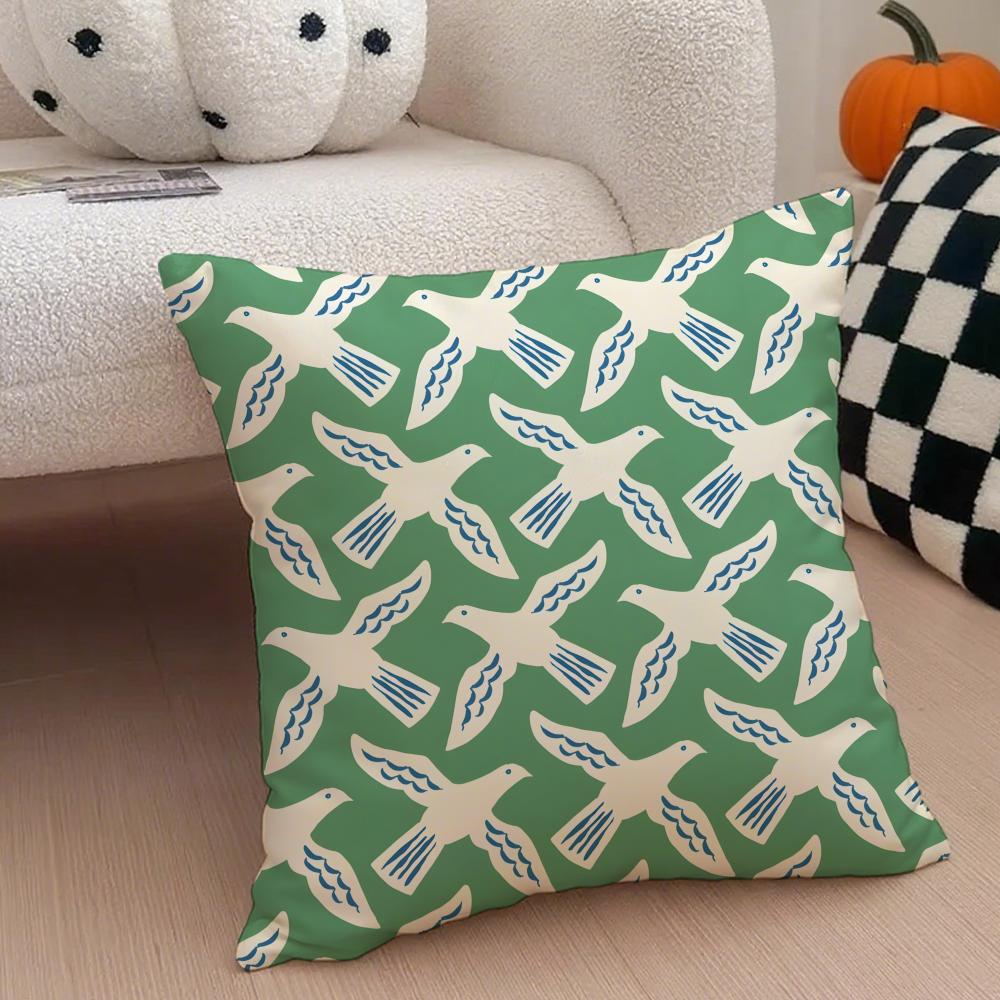 AAriana MMartin New British Pattern Cushion Cover Throw Pillow Cover Hidden Button Durable Polyester Chair Cushion