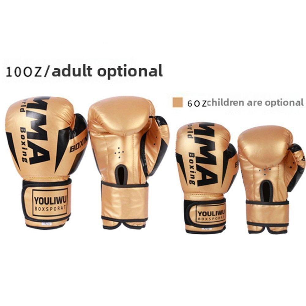 PU Leather Boxing Gloves Breathable Punching Training Gloves Protection Kickboxing Gloves  Sparring