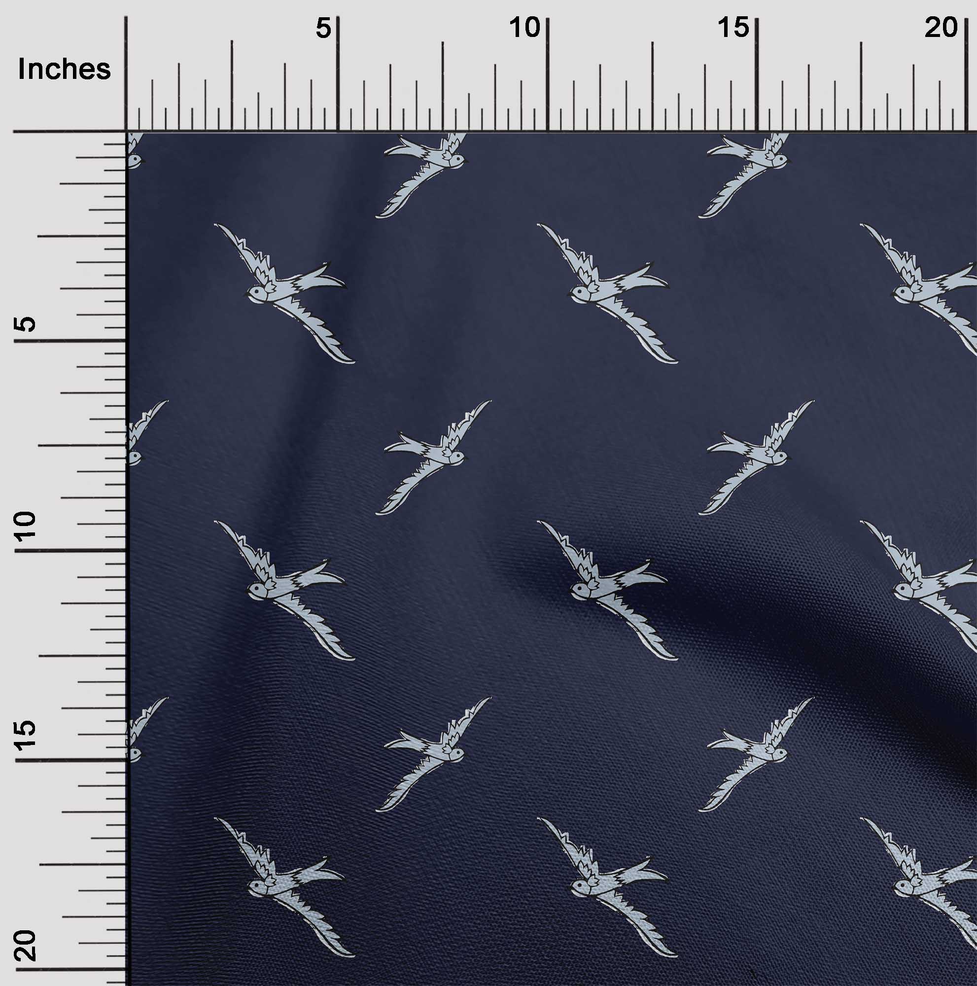 

OneOone Cotton Flex Fabric Decor Decor Fabric BTY з принтом BTY шириною 40 дюймів 42 Inch - Viscose Chiffon синій