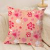 Cute Dog Paw Pattern Cushion Cover Silky Short Plush Invisible Zipper Dustproof Sofa Pillow Case for Home Decor