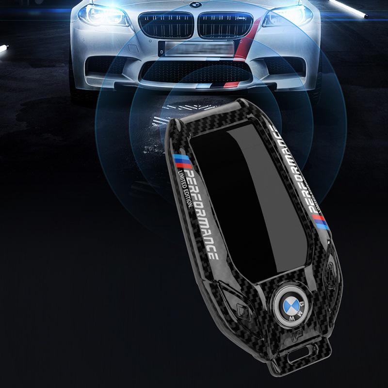 BMW 5/7-serie LCD-nyckelskydd Trefärgat Fodral 535LE 740Li Skal & Spänne