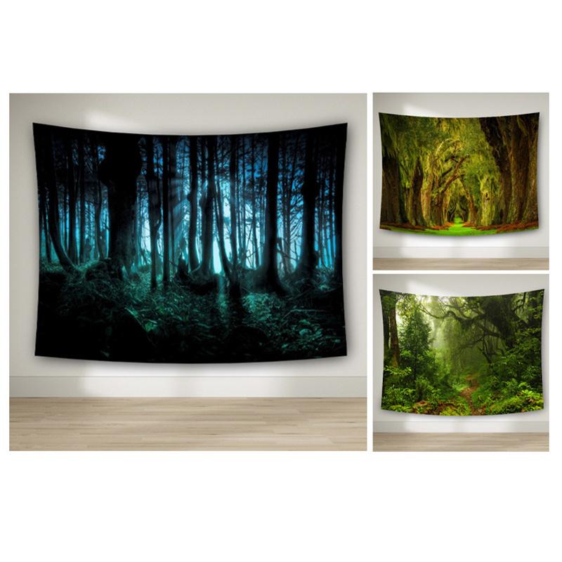 Natur Wald Tapisserie Hause Dekoration Hintergrund Wand Tuch Landschaft HD Natur Hängen Tuch Wohnzimmer Schlafzimmer