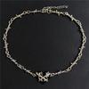 Unisex Gothic Punk Hip Hop Barbed Wire Thorn Chain Necklace