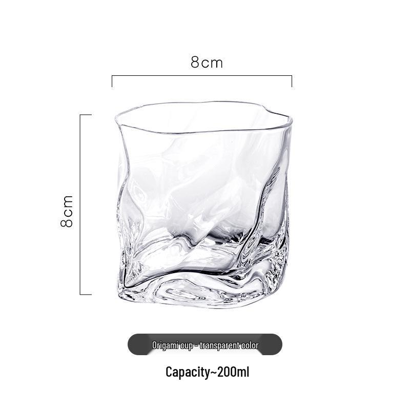 Internet Celebrity Folding Glass Cup: Whiskey, Water, Juice, Milk & Alcohol Beverage Holder 1 piece - Wholesale (72 pieces/box)