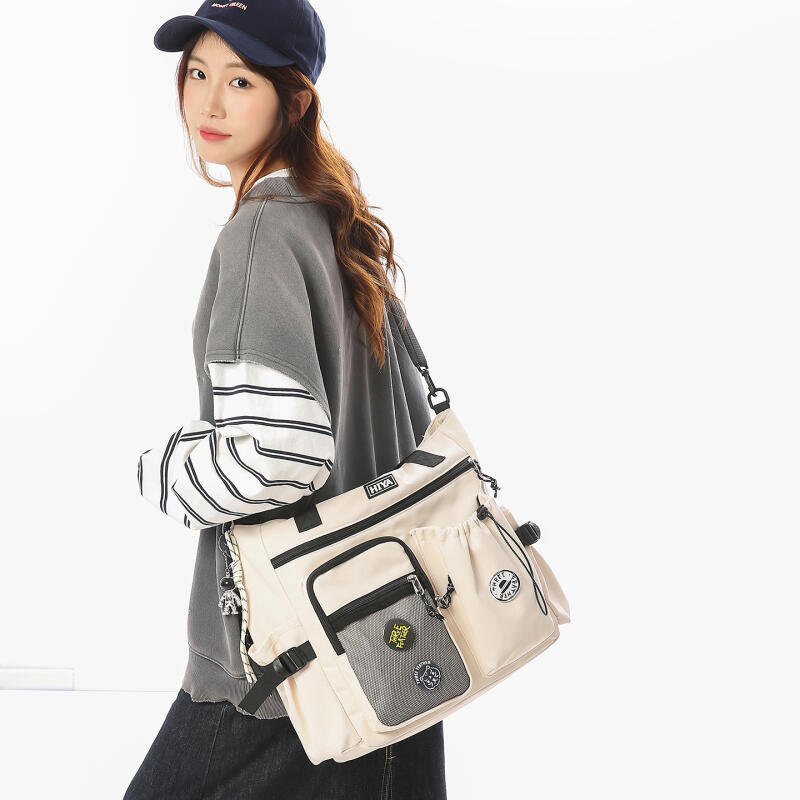 Student Large Capacity Tote Bag Unisex Shoulder Bag