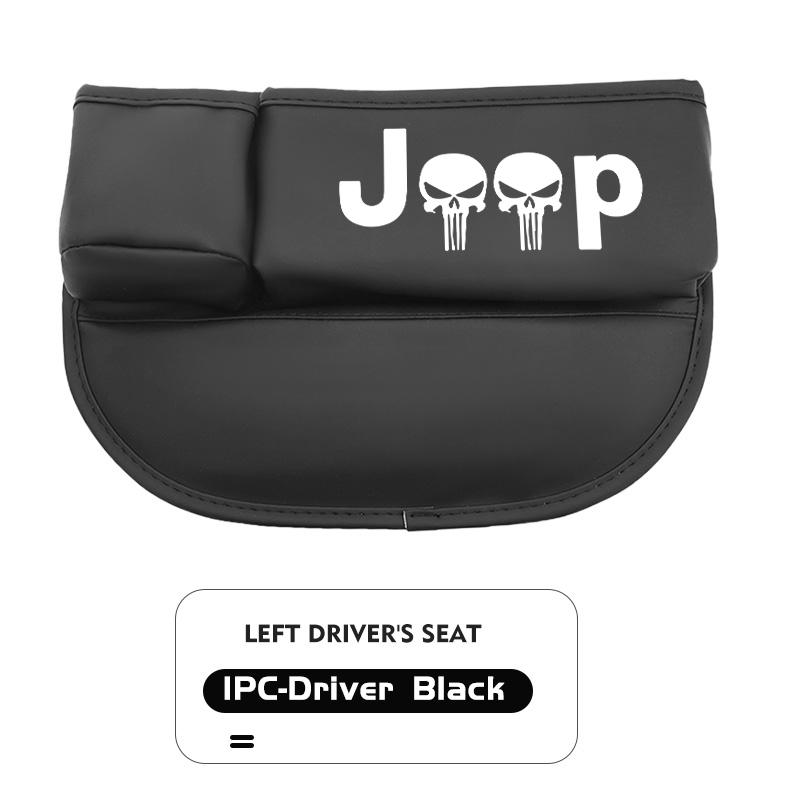 For Jeep Car Seat Gap Storage Box Leather Organizer with Cup Holder Compass Renegade Cherokee Wrangler JK Patriot Liberty