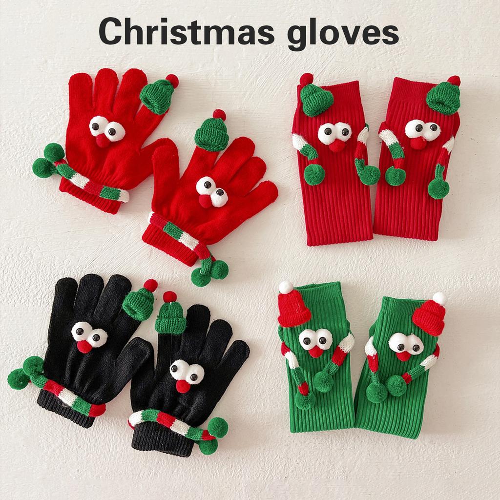Lovely Christmas Theme Gloves For Winter Warmth Holiday Celebration Hand Gloves/Socks for Adult Children Unisex