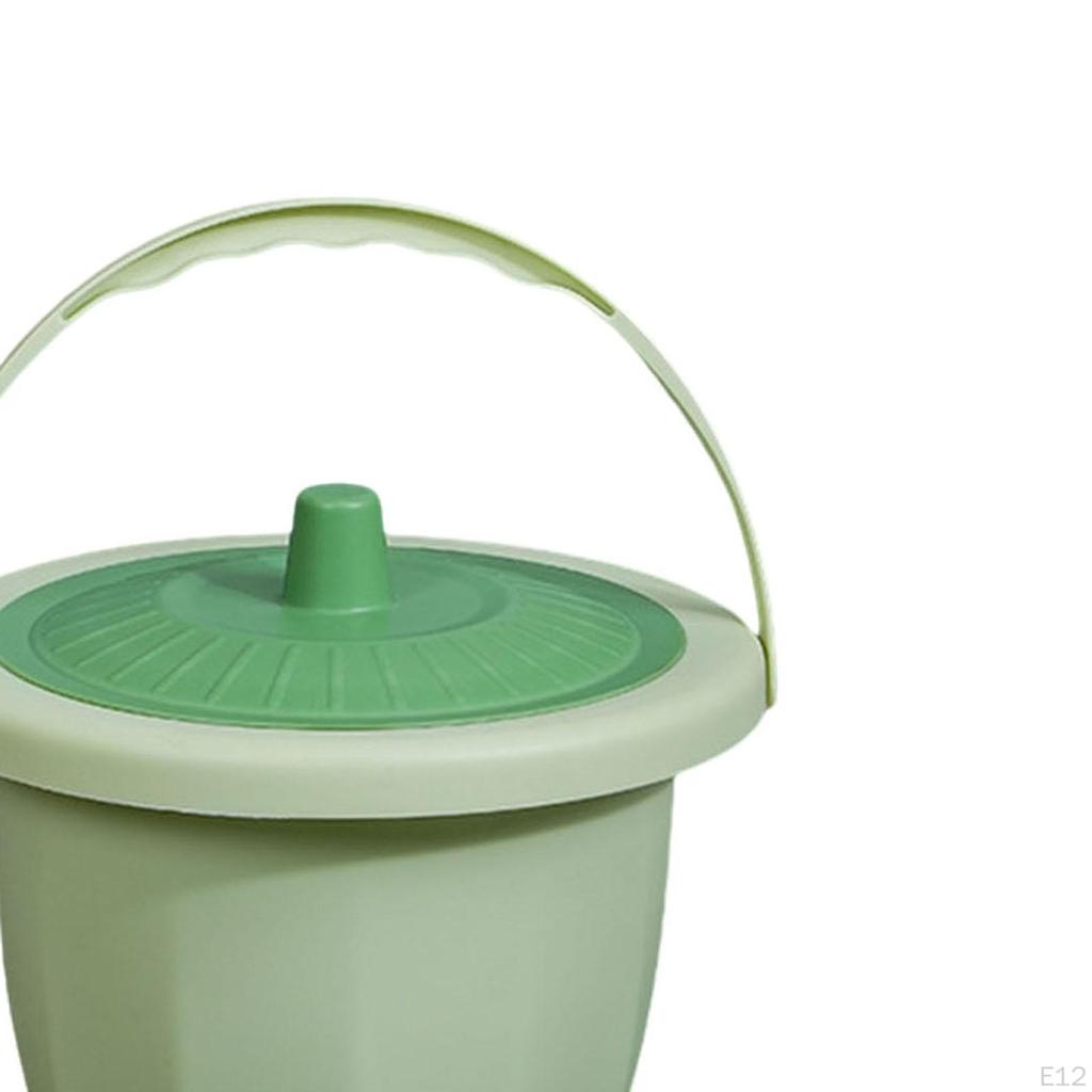 Chamber Pot Spittoon Bucket with Lid Bedpan Potty Urinal Bottle Night Jug for Bedroom