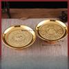 Creative Metal Lotus Offering Plate, Household Offering Tribute Plate, Offering Plate, Fruit Plate Decoration Feng Shui