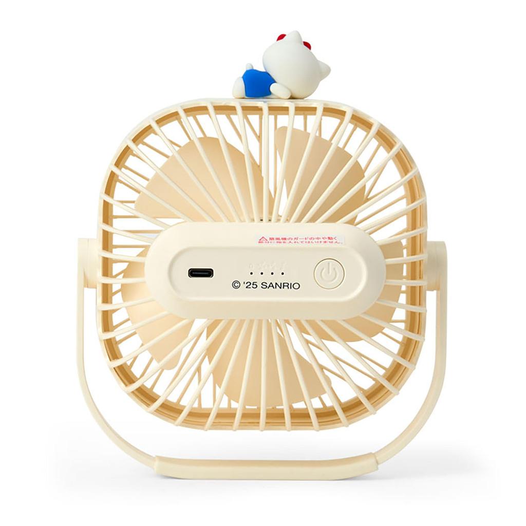 Sanrio Hello Kitty Desktop ABS Character Silicone Fan Speed Suitable for Ages 15 and Product 641863 Fan, Body Resin, Blades Polycarbonate, Part