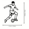 Soccer Boy Metal Wall Decor Sports Theme Indoor Outdoor Metal Art Gift