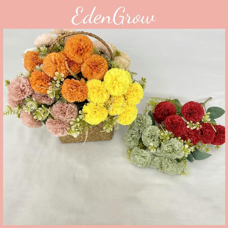 Seidenstoff 7-Zweig Fulu Nelke Kunstblumenstrauß für Hochzeitsdeko und Fotografie