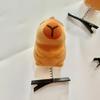 10pcs/set Zinc Zinc Alloy Capybara Hairpin Set Flocking Cartoon Duckbill Clip Spring Hair Clip  Daily