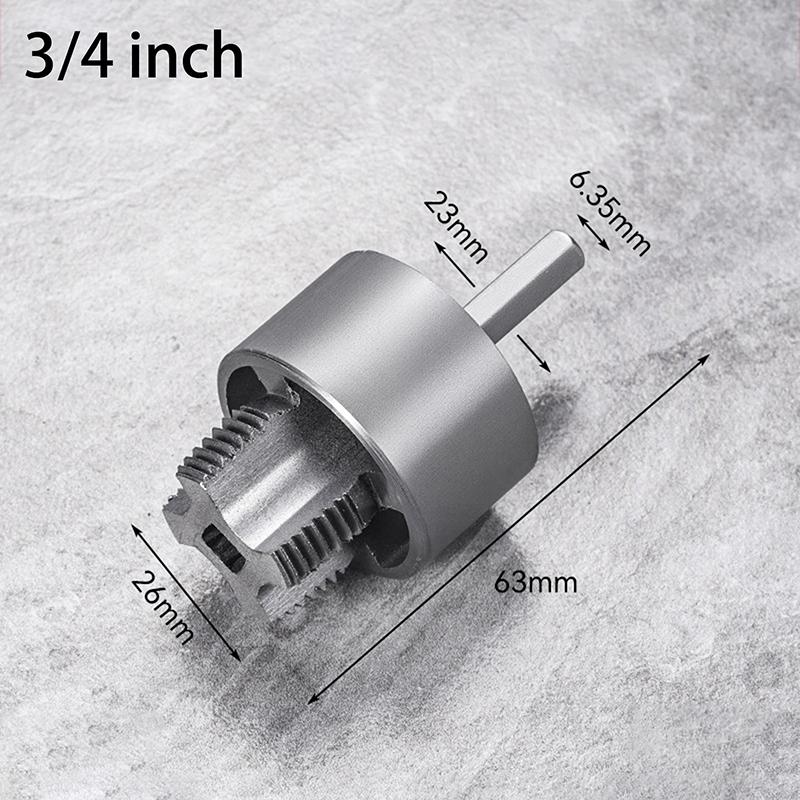 Otwornik do gwintów rur wodnych 20/25 mm Ppr Wewnętrzny Zewnętrzny Zintegrowany Otwornik do gwintów rur wodnych do wiertarki elektrycznej Gwintownica do rur PVC