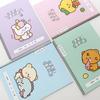 Pinkfoot 1500 Little Friends Announcement Card 4 types x 2p set, purple, mint, pink..., 1 set