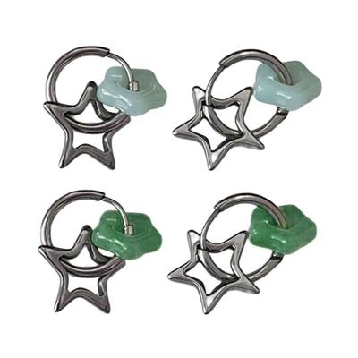 Star Dangle Drop Earring Small Hoop Earrings Fashion Studs Earring Statement Jewelry Birthday Gift for Women Girls