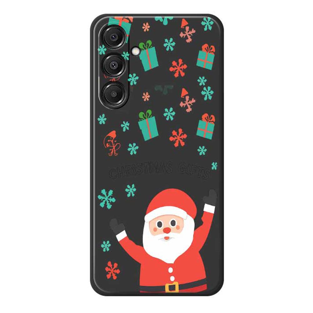 For Samsung Galaxy A16 5G/4G Case Christmas Gifts Pattern Printing Straight Edge TPU Phone Back Cover