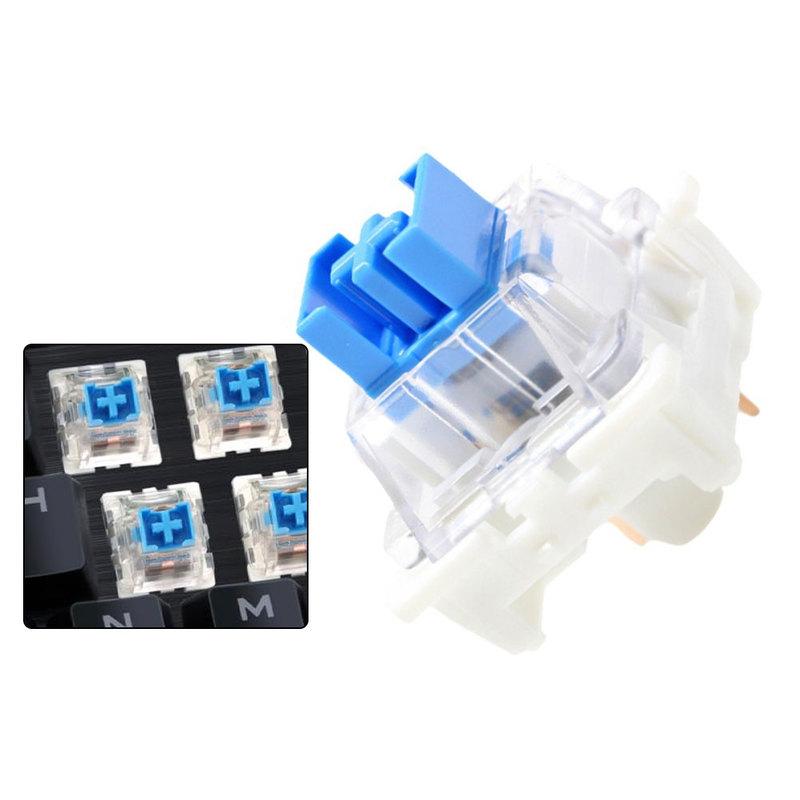 For Gaming For Typing  Key Switches Mechanical Keyboard Switches 70 Pack Switches Blue And Black Options