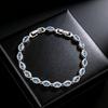 Elegant Ruby & Sapphire Marquise Bracelet - Simple Red Corundum Design