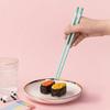 Reusable Chopsticks with Wheat Straw Handle Portable Travel Utensils for Sushi Noodles and Easy Cleaning Non-Slip Metal Design