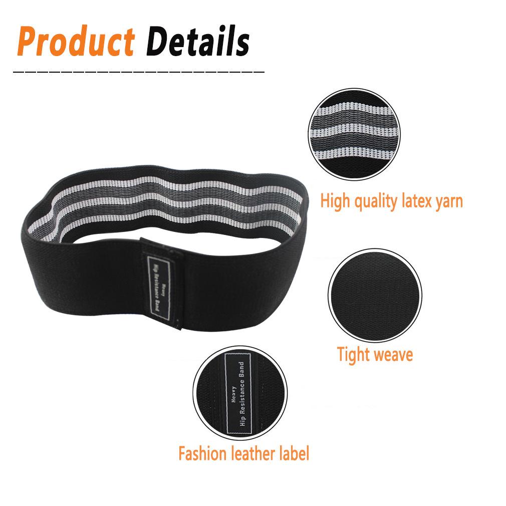 Elastic Resistance Bands for Fitness, Booty, Squat & Glute Workouts