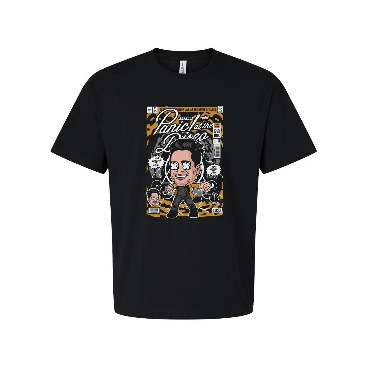 Panic At The Disco Caricature T Shirt Featuring Brendon Urie S