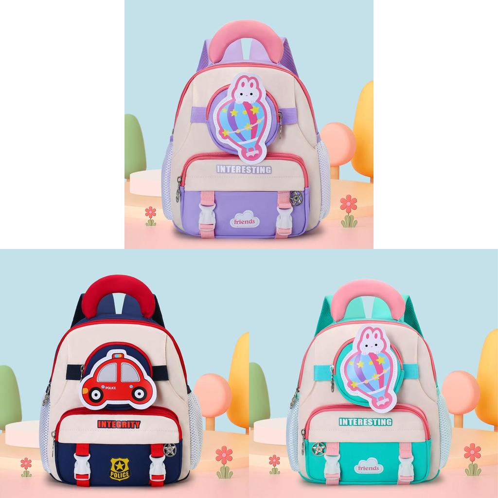 Kids Lightweight Nylon Kids Backpack With Ergonomic Design For School