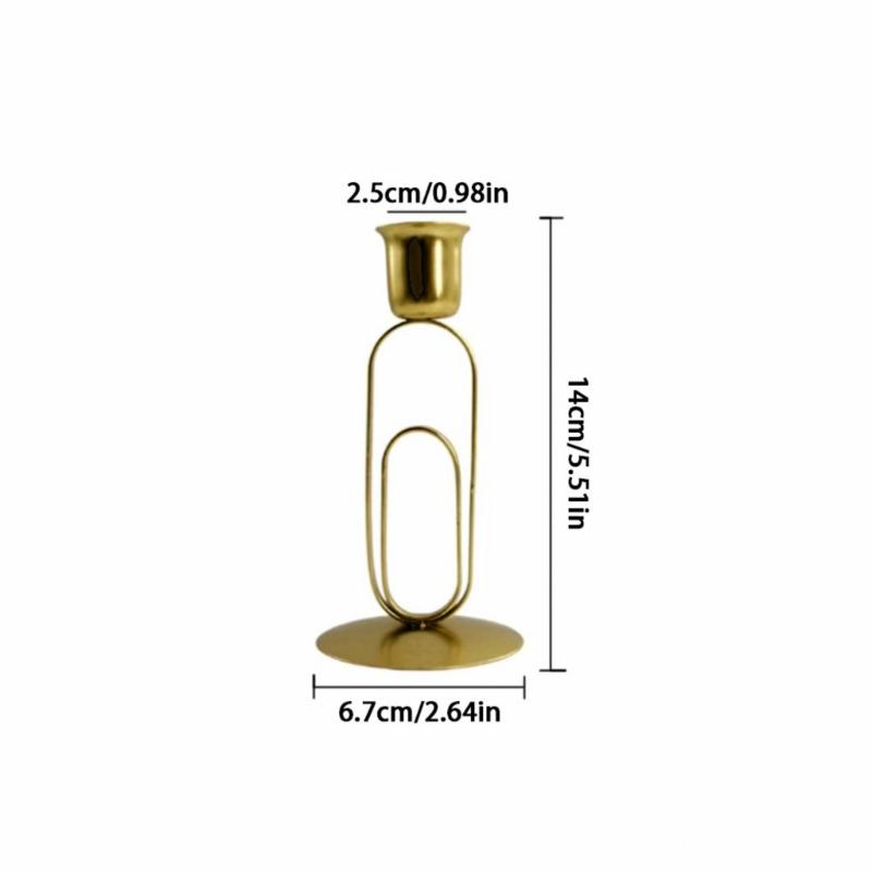 Retro Taper Ljusstakar Järn Ljusstakar för Hem Matsalsbord Mittdekorationer Bröllop Högtid Fest Jul