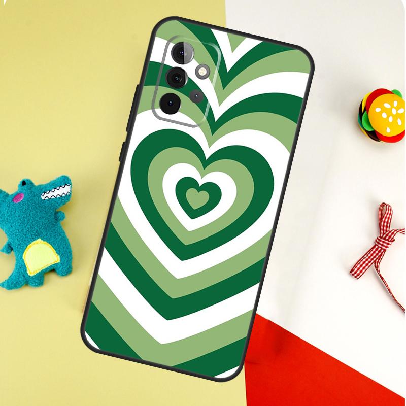 green aesthetic For Samsung Galaxy A54 A34 A14 A55 A35 A15 A53 A33 A13 A05 A06 A16 A22 A32 A52 Phone Case