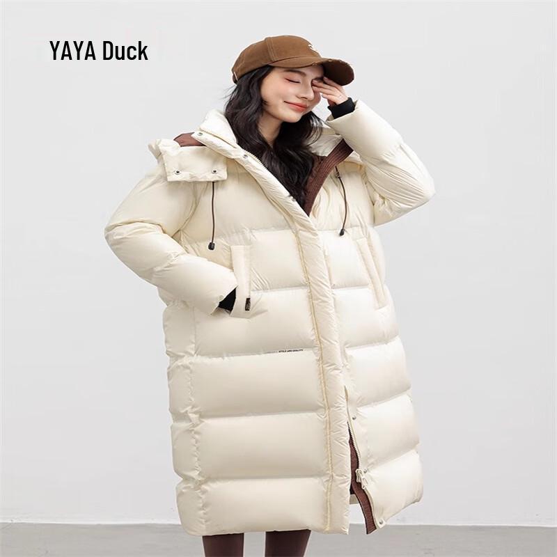 Yaya Women's 2024 Long Hooded Down Jacket