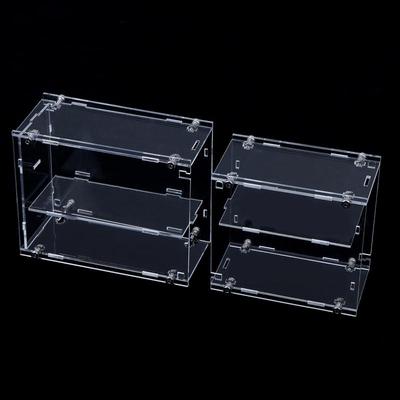 1/64 Model Cars Acrylic Display Case Fit For Mini Size Minigt Tomica Assembled Dust Proof Box Cabinet Toy Vehicles