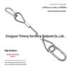 304 Stainless Steel Wire Rope Slings with Double Buckle Crimping Head for Rigging and Lifting.