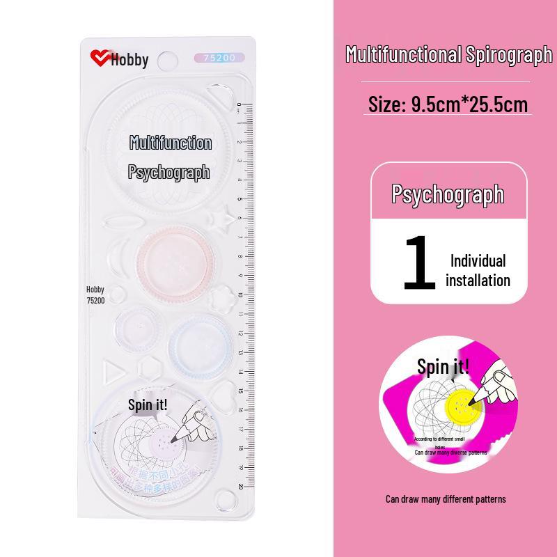 Multifunctional Geometric Animal Spirograph for Creative Children's Drawing and Educational Projects