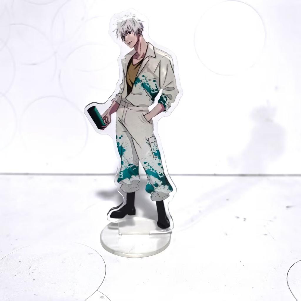 Jujutsu Kaisen Hot Anime Figures Satoru Gojo Acrylic Stands Geto Suguru Character Model Plate Holder Cake Topper Birthday Props