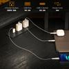 L Shaped Work Desk With LED Lights Black