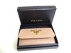 Authentic PRADA Beige Saffiano Metal Leather 4 Pics Key Chain #a542  Refurbished