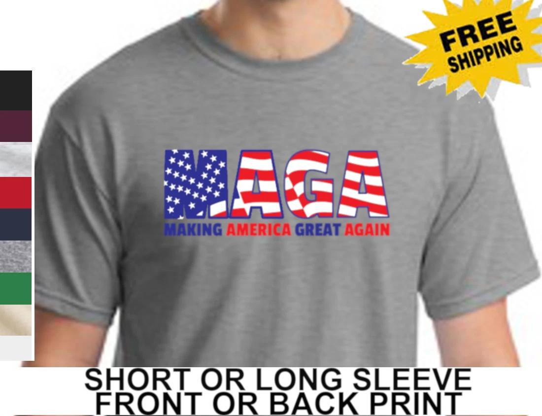 President Donald Trump MAGA Making America Great Again Republican Mens T Shirt XS