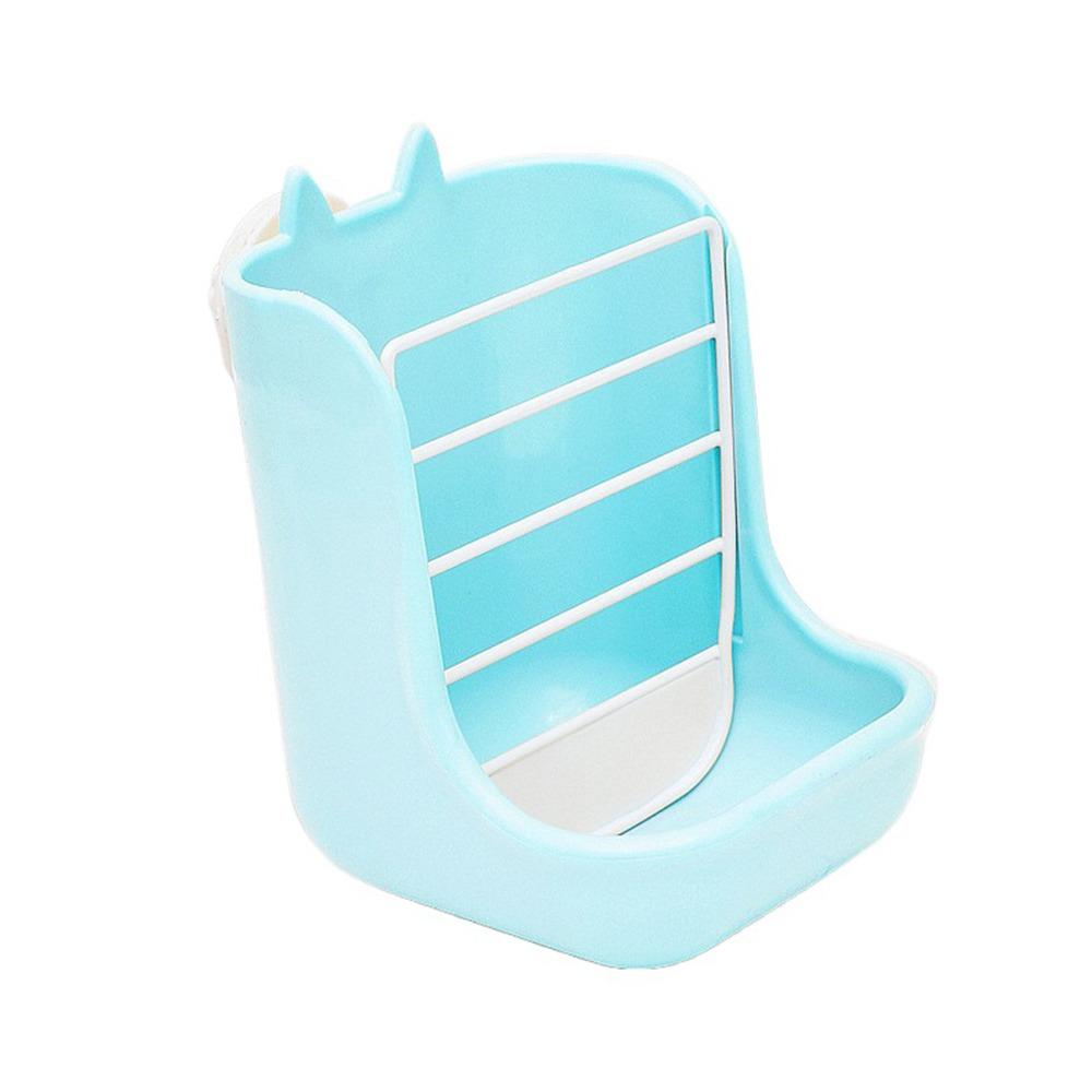 Anti Scratching Rabbit Cage Bowl Fixable 2 in 1 Food Trough Fixed Hay Feeder Holder  Small Animal