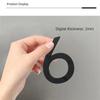 ZEXEF 3D Digits House Number Sticker Self Adhesive Door Plate Metal Sign Address Apartment Door Number Outdoor House Number