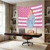 Freya Skye Rosa Amerikanische Flagge Wandteppich, Nachkommen: Der Aufstieg von roten Wandbehang-Dekorationen für Schlafzimmer, Wohnzimmer, Studentenwohnheim