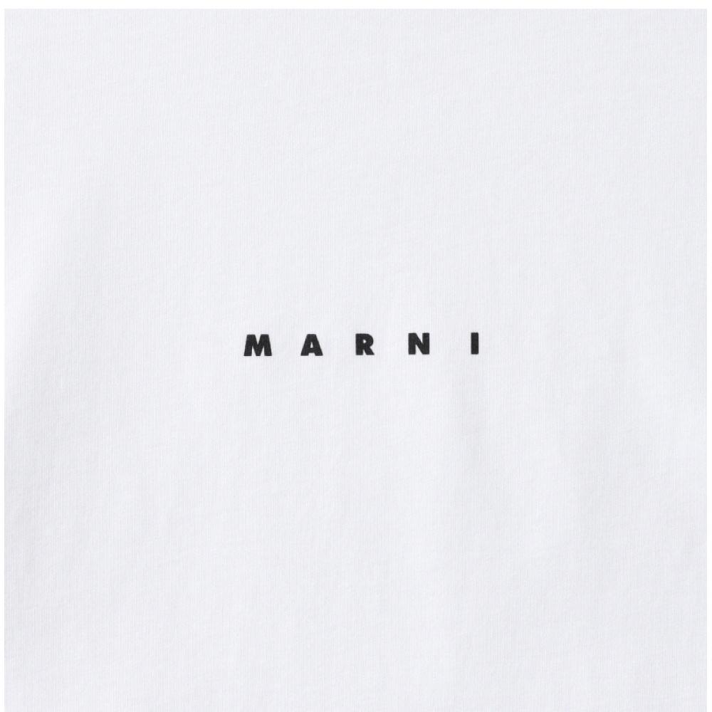 Marni Humu0223p1 UScS87 Low01 Logo Men S Short Sleeve Tee