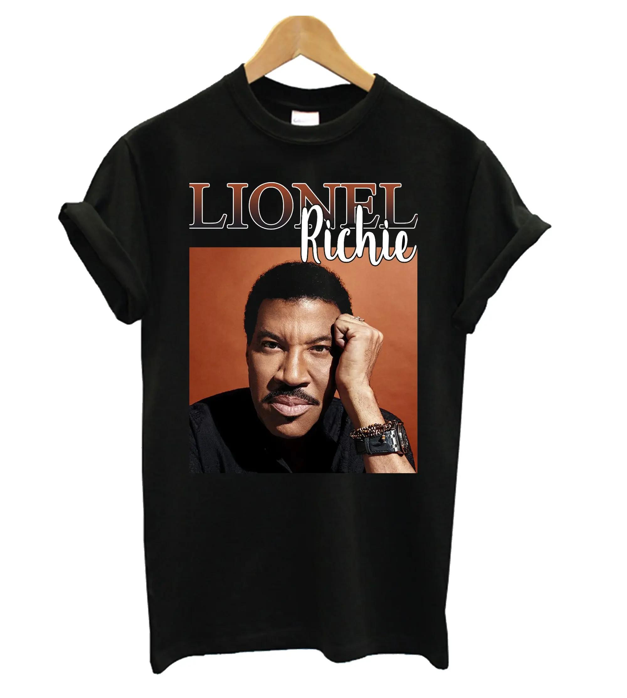 American Singer Lionel Richie Vintage Fans Gift T Shirt Short Sleeve 100 Cotton Casual Tshirts Loose Top Size S3XL S