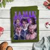 Jamie Fraser Outlander TShirts Unisex Vintage Pure Cotton Tee Shirt Crewneck Short Sleeve T Shirts Big Size Tops