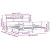 VidaXL Lit bibliothèque sans matelas blanc 180x200 cm bois pin massif 3322673