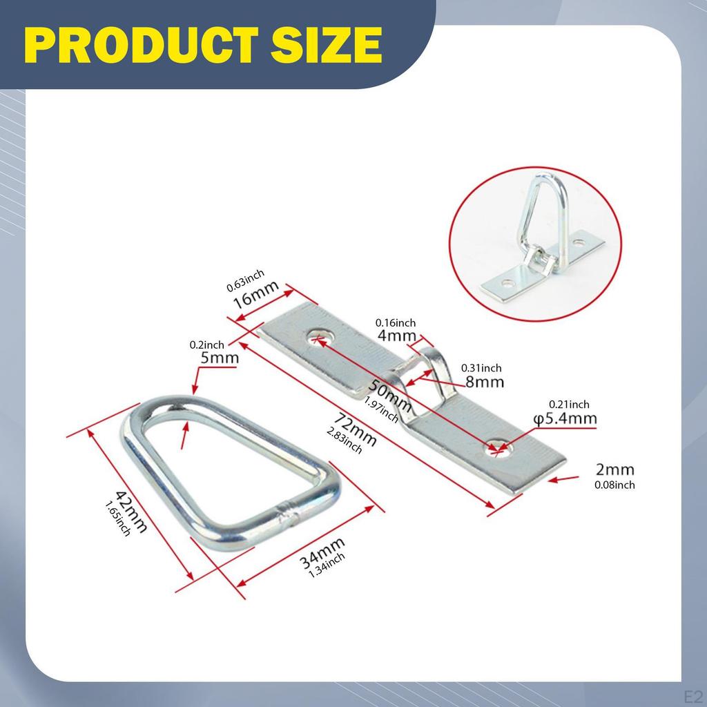 Tie Down Cargo Trailer Anchors Lashing Rings Replacement Lightweight Compact Easy To Install