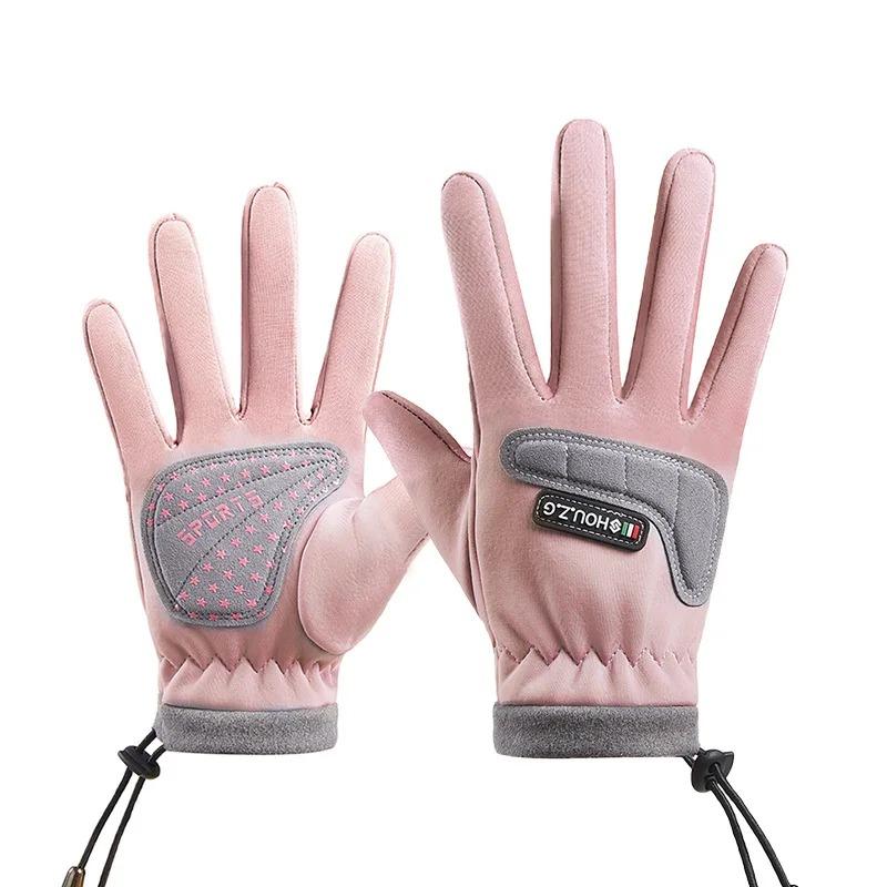 Dětské cyklistické rukavice Podzim Zima Teplé Větruodolné Sportovní rukavice Chlapci Dívky Skateboard Fleecové Lyžařské rukavice Děti.