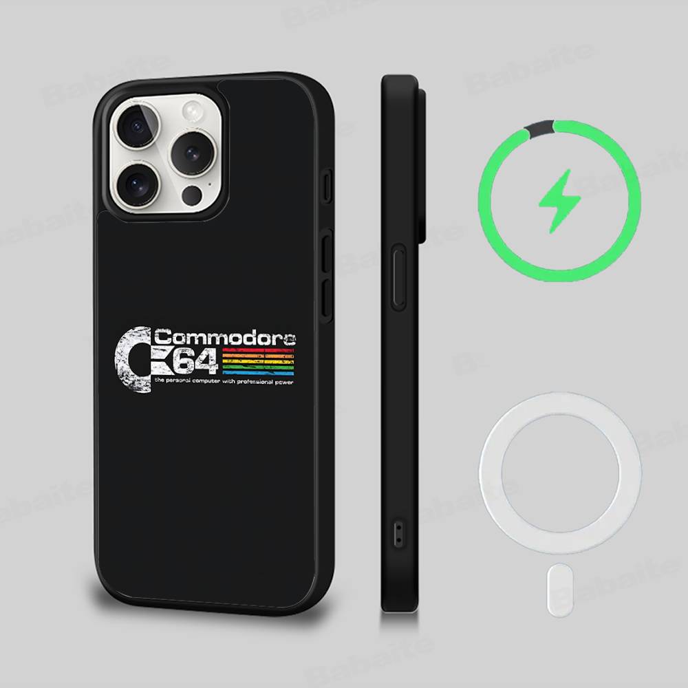 C-Commodore 64 Phone Case For IPhone 17 Air 16 15 14 13 12 11 Pro Max Plus For Magsafe Wireless Charge Cover