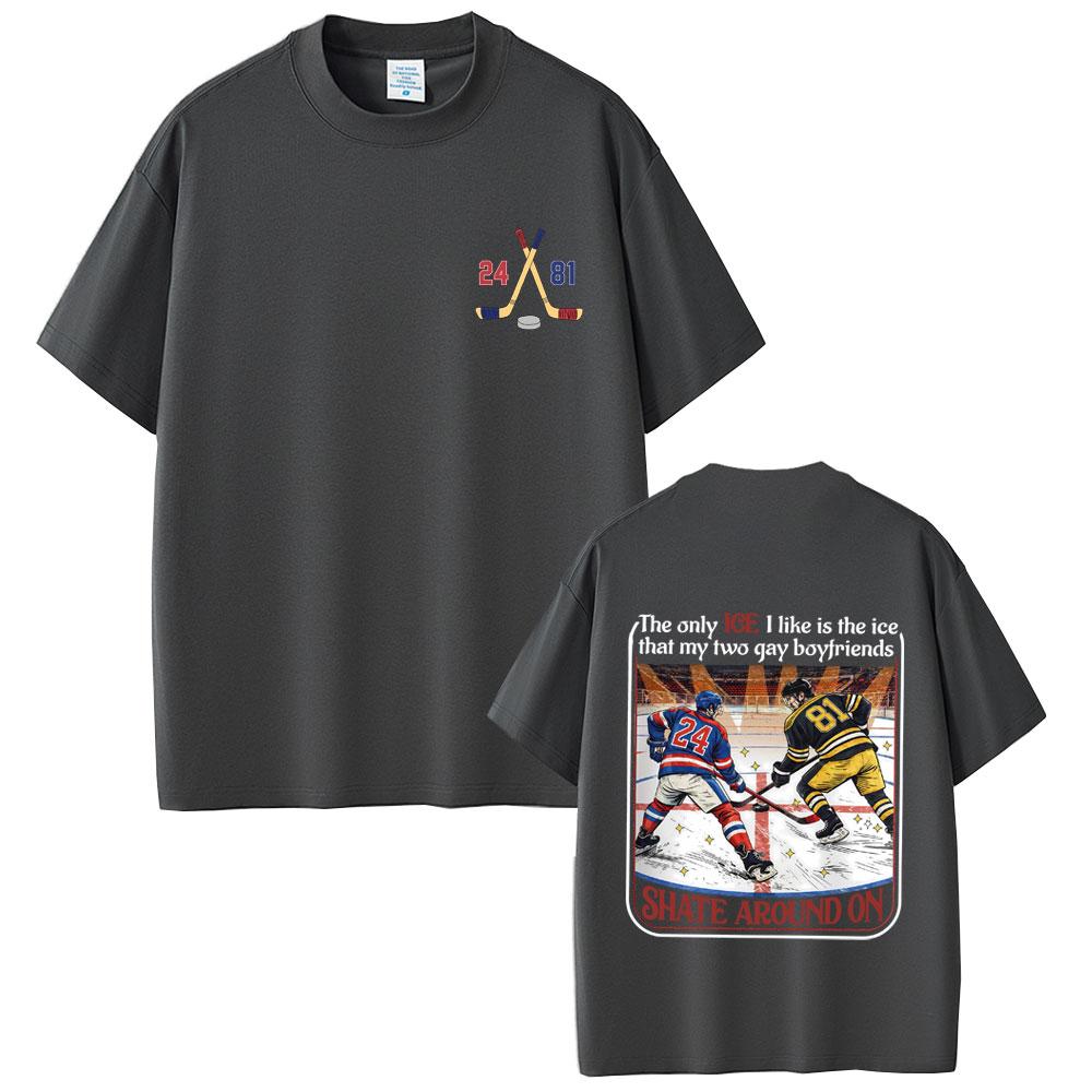 Heated Rivalry Shane Hollander Ilya Rozanov Hollanov 2481 Graphic Tshirt Men Women Fashion Male Casual Shortsleeved top