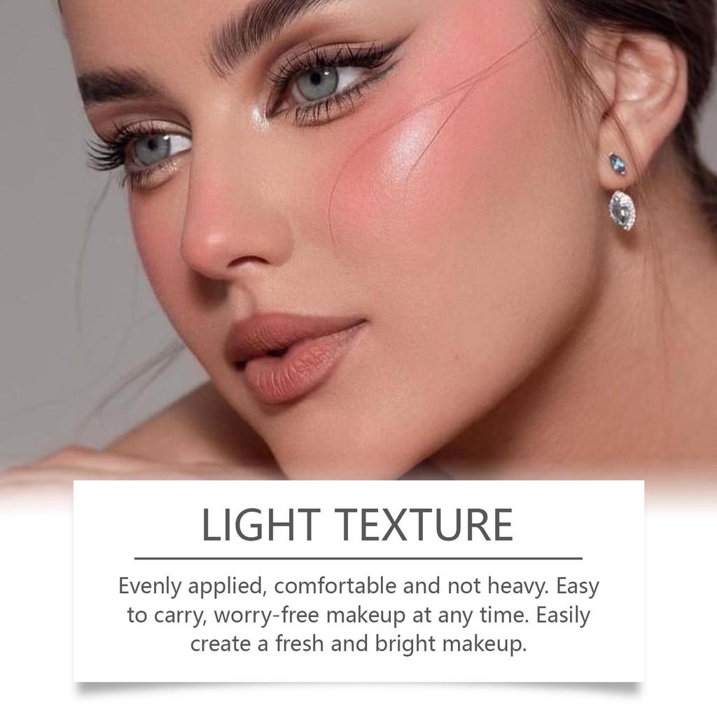 EELHOE Rotating Liquid Blush Lip Gloss Multifunctional Face Makeup, Moist and Easy To Apply, Long-Lasting - Women's Gifts